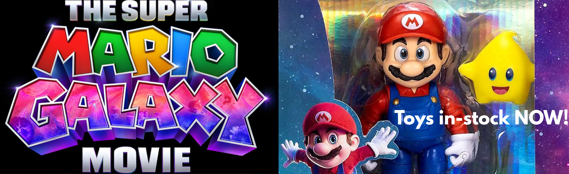 Super Mario Galaxy movie toys are now available at Forbidden Planet NYC!